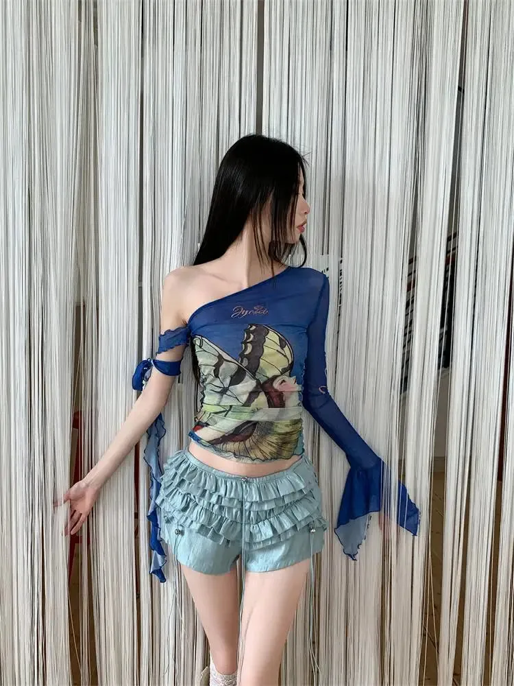 Alternatives Mesh-Top mit Grafikprint für den Sommer