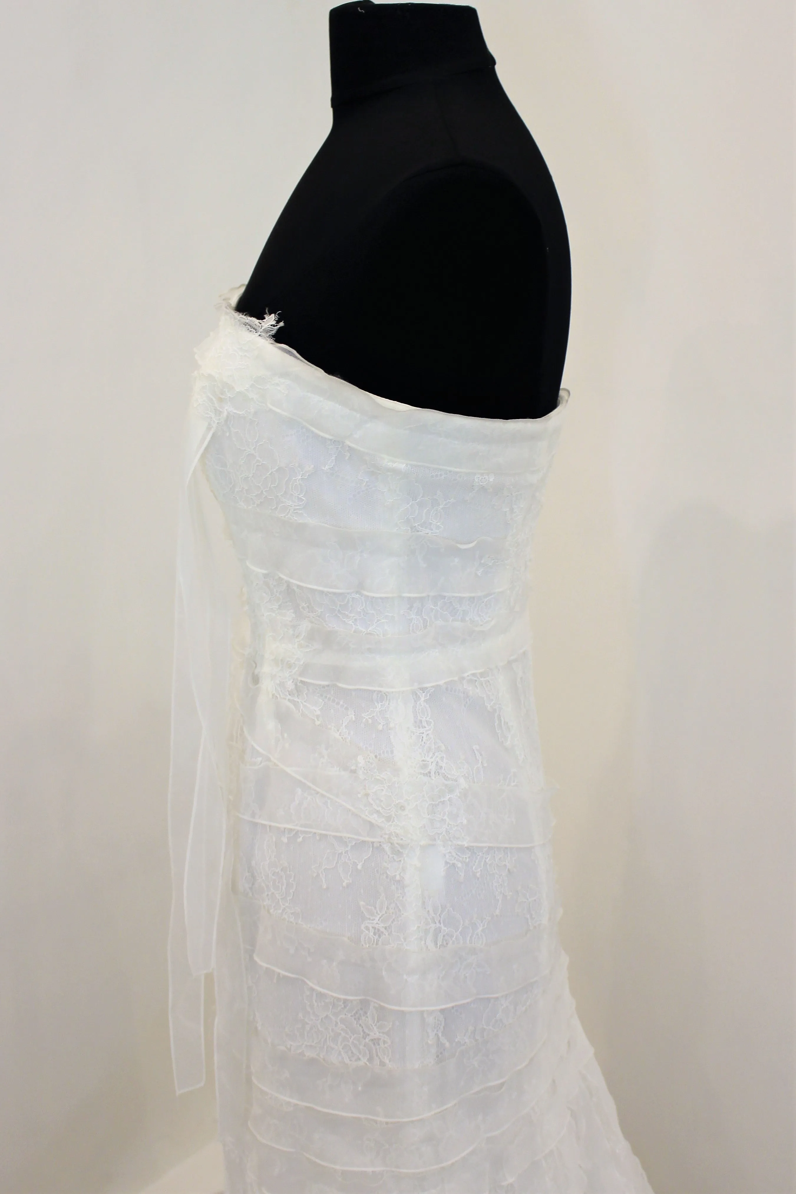 Cymbeline Ariane designer lace boho sample wedding dress size UK 12