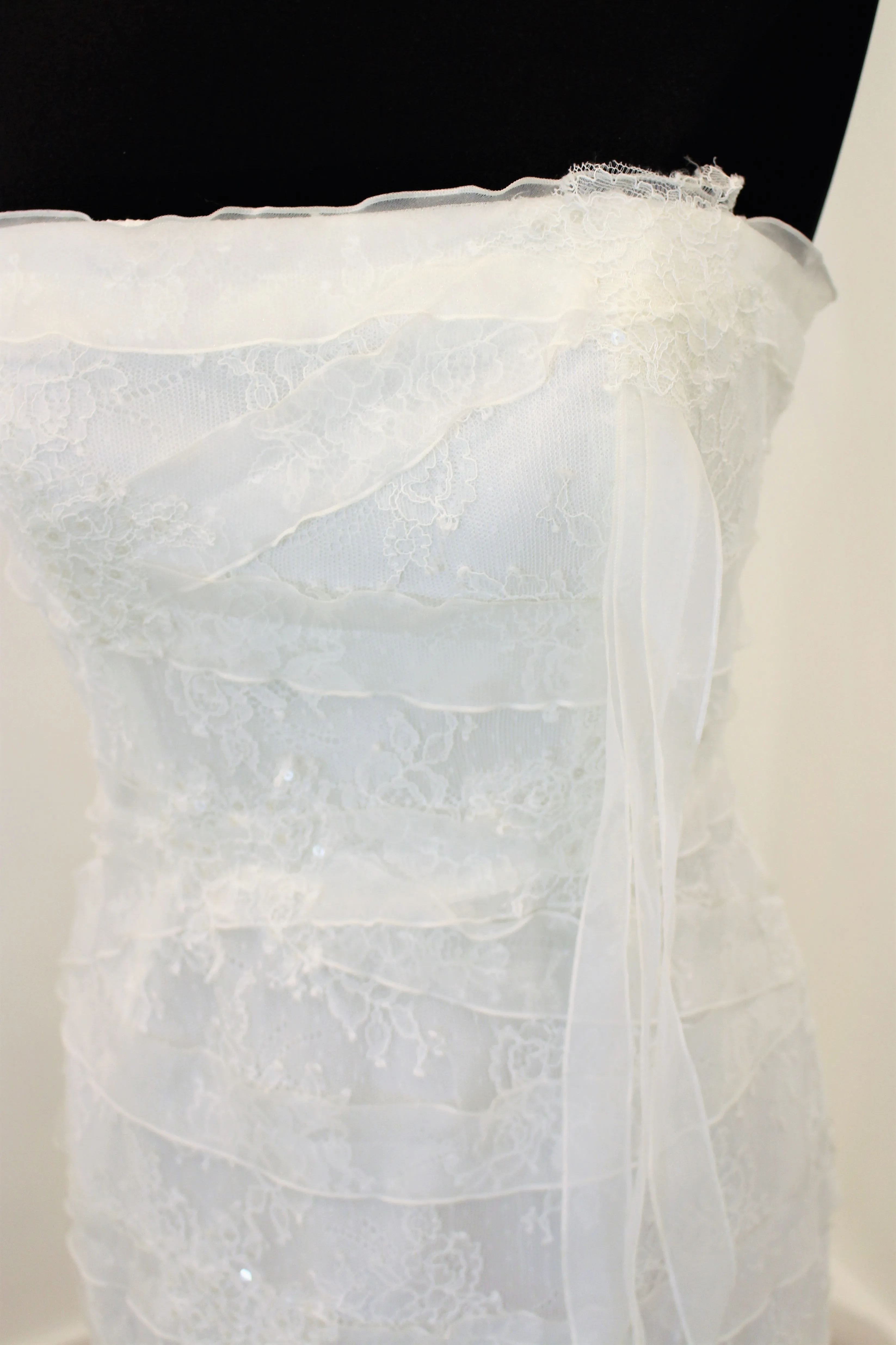 Cymbeline Ariane designer lace boho sample wedding dress size UK 12
