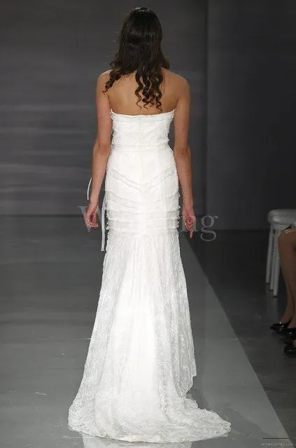 Cymbeline Ariane designer lace boho sample wedding dress size UK 12