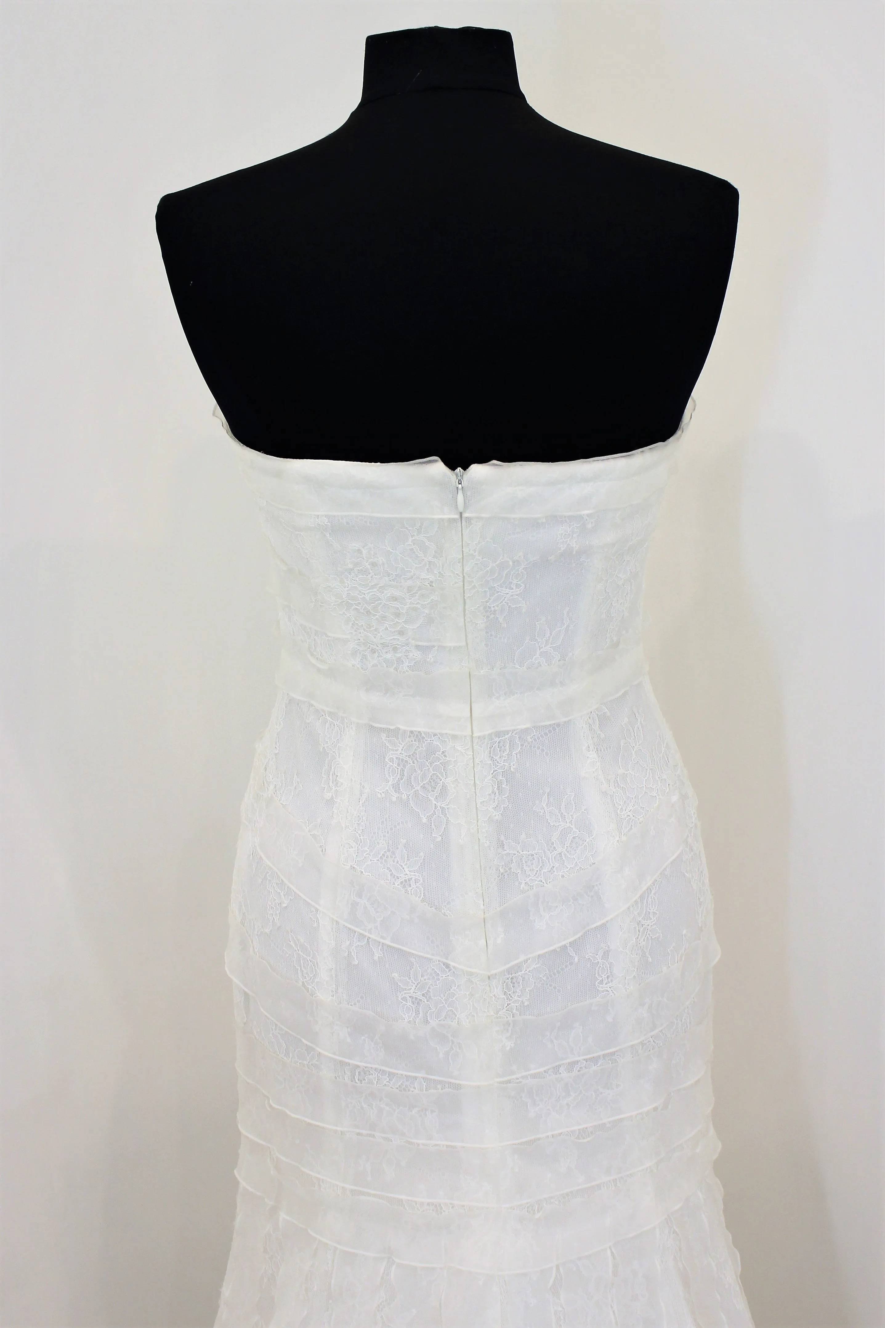 Cymbeline Ariane designer lace boho sample wedding dress size UK 12