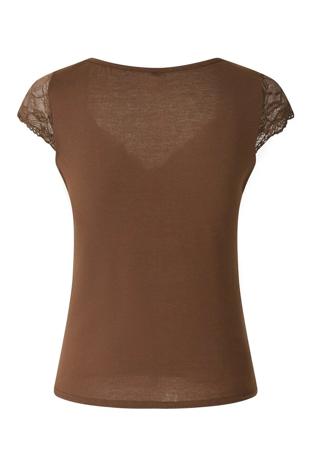 Fairy Grunge Lace Trim Crop Top