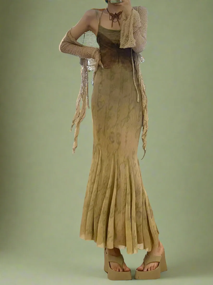 Fairy Grunge  Layered Maxi Dress
