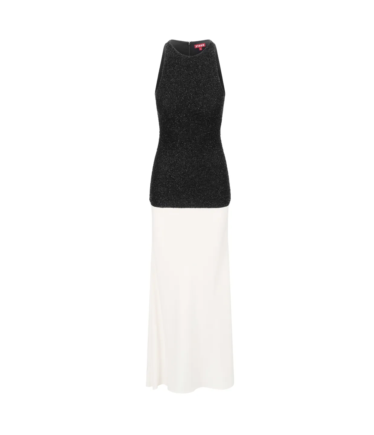 Gabrielle Dress in Black and Ivory