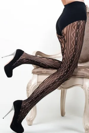 Hidden Jewels Fishnet Tights