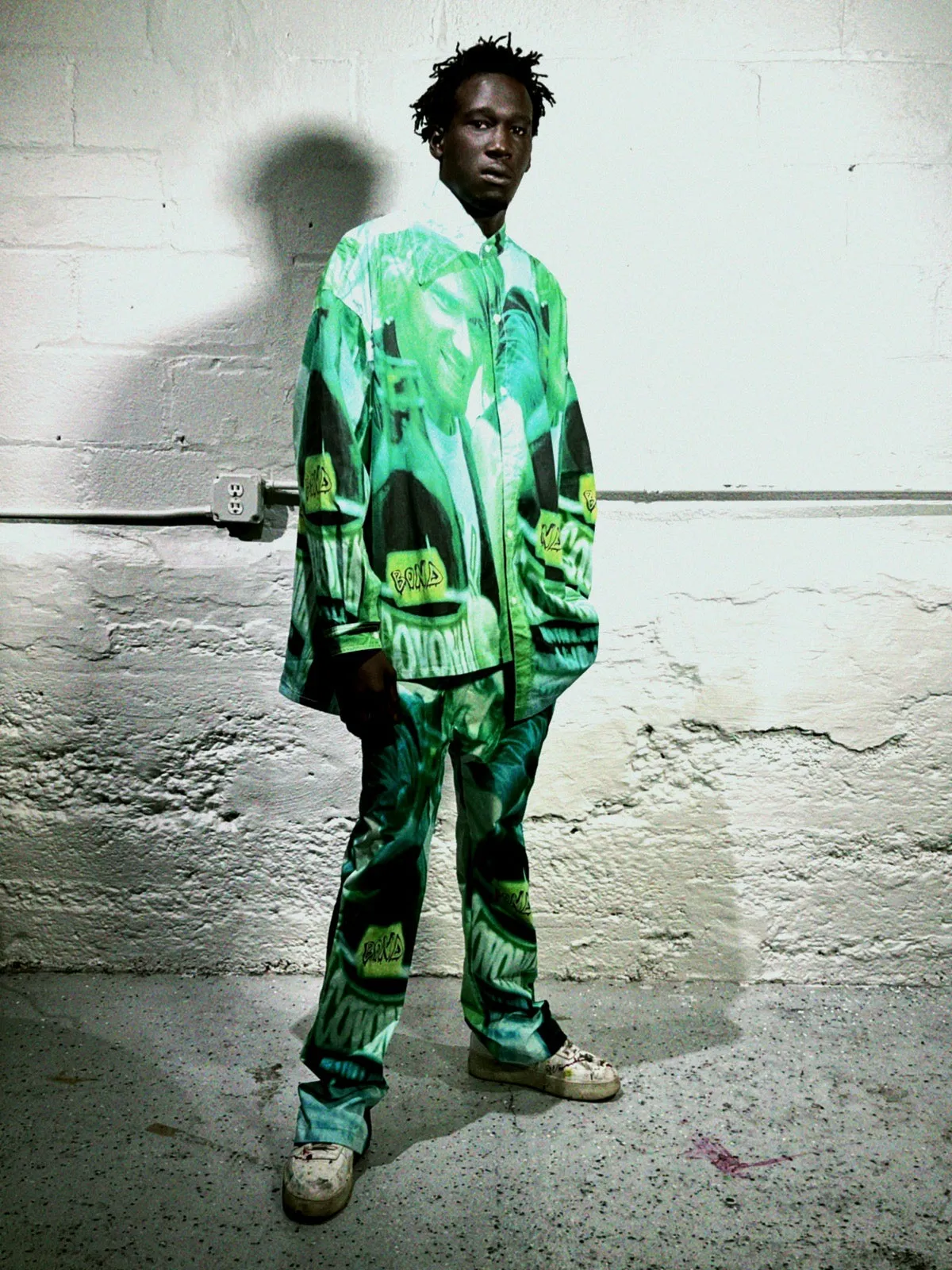 KURDT OVERSIZED LIGHT PUFF ASYMMETRICAL SHIRT