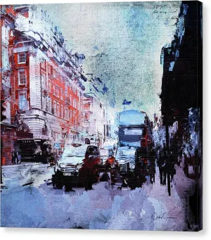 Piccadilly. Afternoon Rush - Canvas Print
