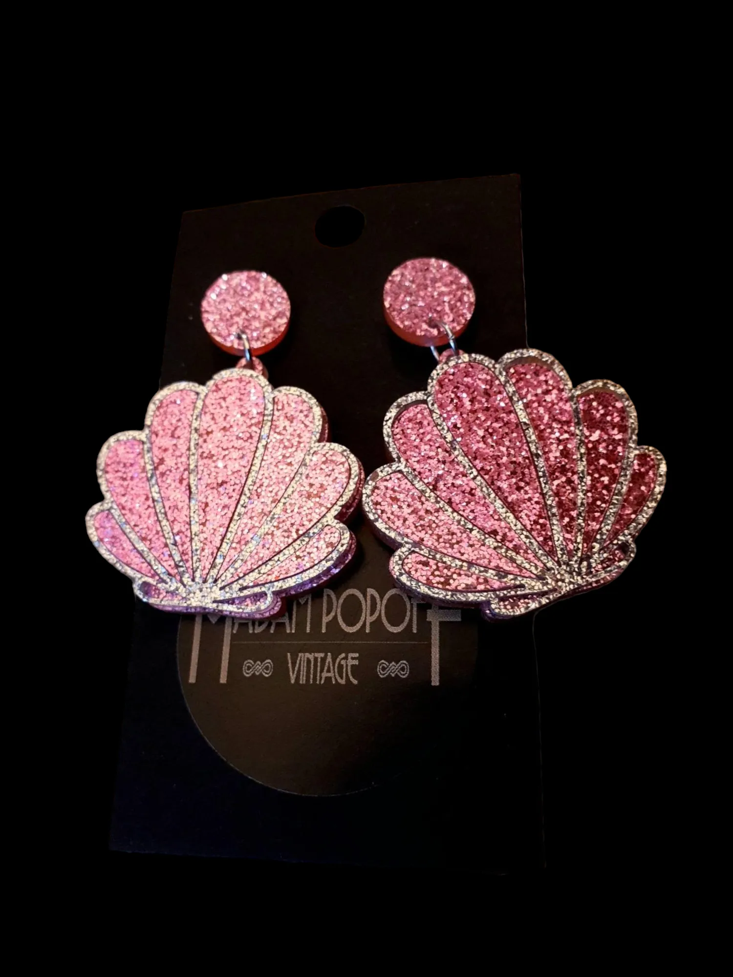 Pretty Shimmery Shell Earrings
