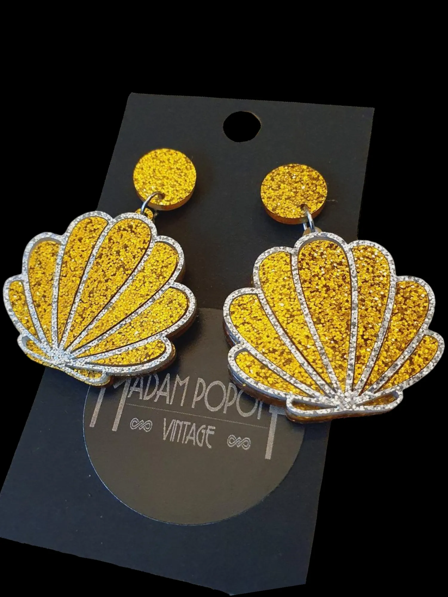 Pretty Shimmery Shell Earrings