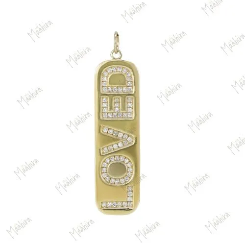 Shimmery Diamond Loved Pendant