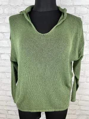 Sommer Strickpullover mit Kapuze