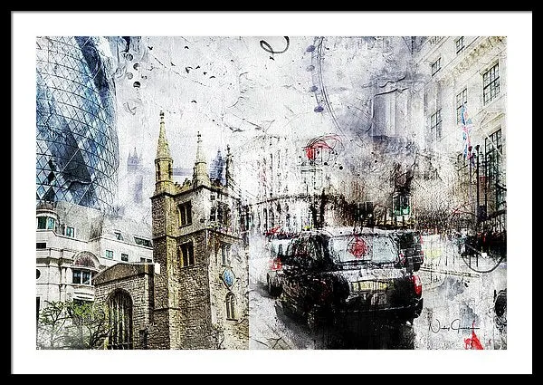 St Mary Axe - Framed Print