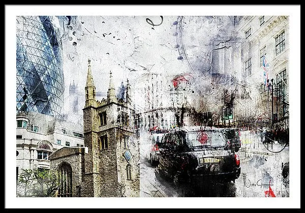 St Mary Axe - Framed Print