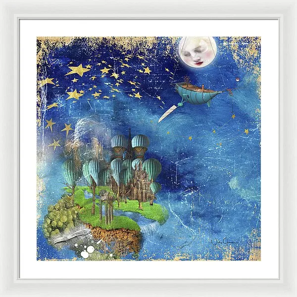 Starfishing In A Mystical Land - Framed Print