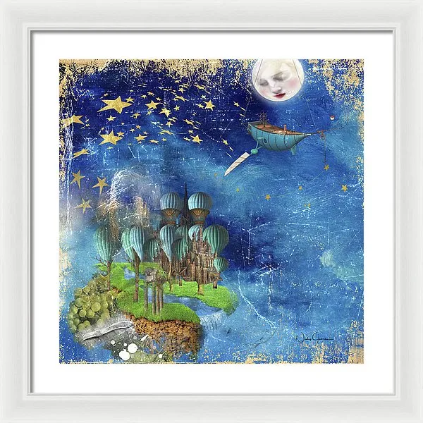 Starfishing In A Mystical Land - Framed Print