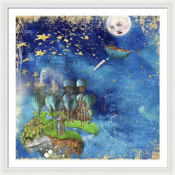 Starfishing In A Mystical Land - Framed Print