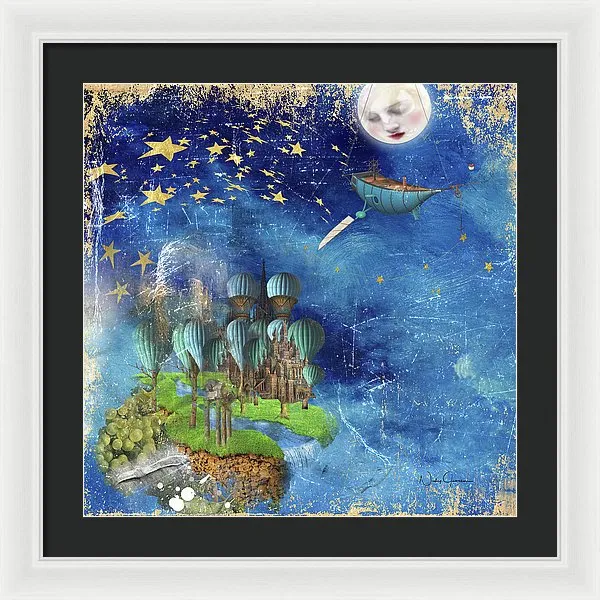 Starfishing In A Mystical Land - Framed Print