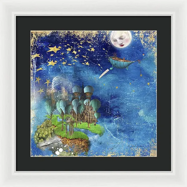 Starfishing In A Mystical Land - Framed Print