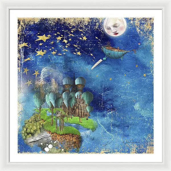 Starfishing In A Mystical Land - Framed Print