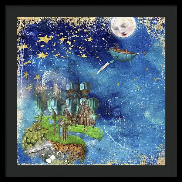 Starfishing In A Mystical Land - Framed Print