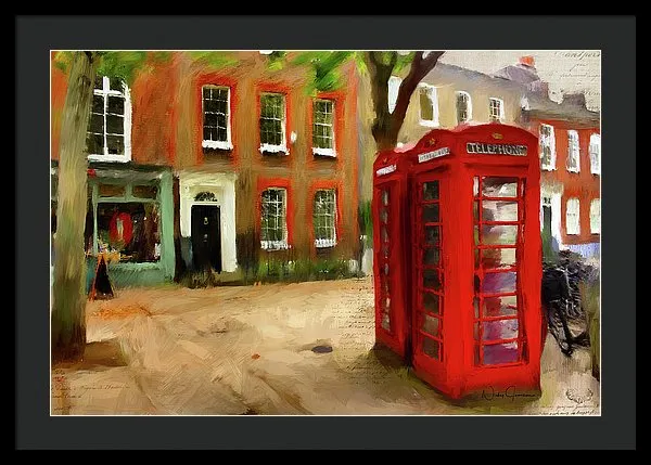 Village Green At Richmond - Framed Print