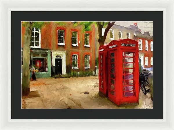 Village Green At Richmond - Framed Print