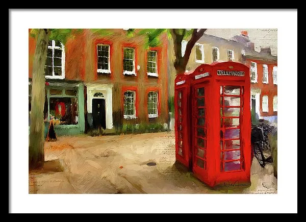 Village Green At Richmond - Framed Print