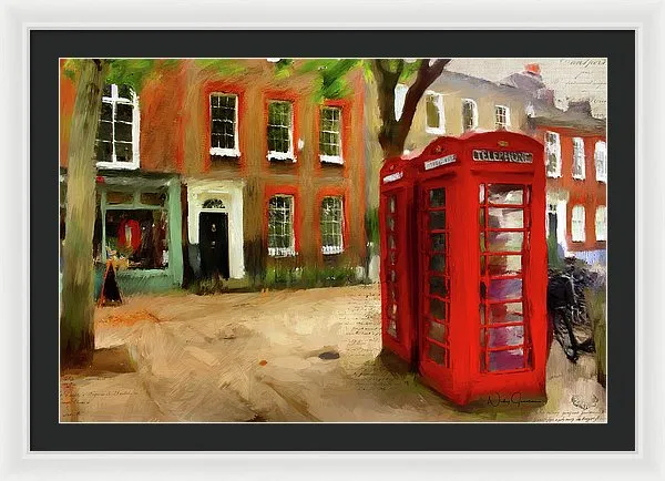 Village Green At Richmond - Framed Print