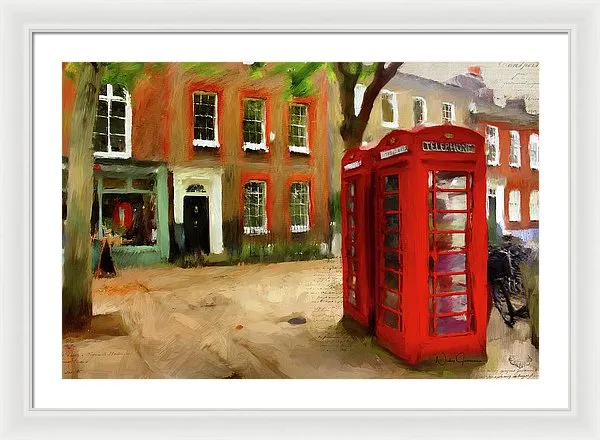 Village Green At Richmond - Framed Print