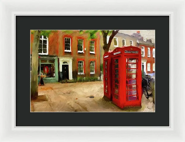 Village Green At Richmond - Framed Print