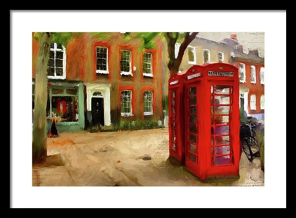 Village Green At Richmond - Framed Print