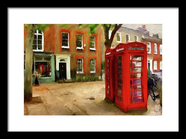 Village Green At Richmond - Framed Print