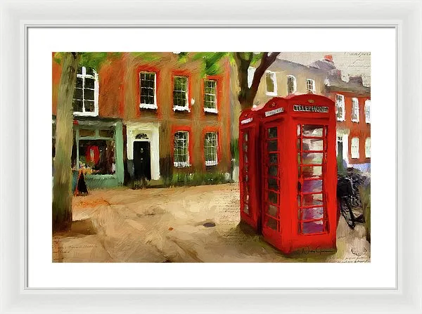 Village Green At Richmond - Framed Print