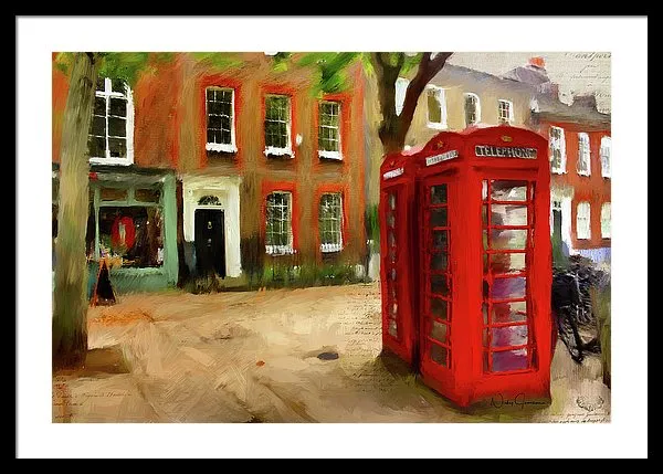 Village Green At Richmond - Framed Print