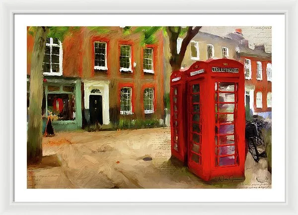 Village Green At Richmond - Framed Print