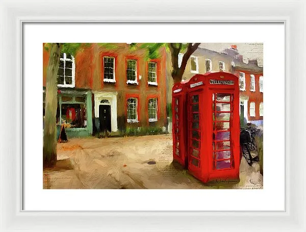 Village Green At Richmond - Framed Print