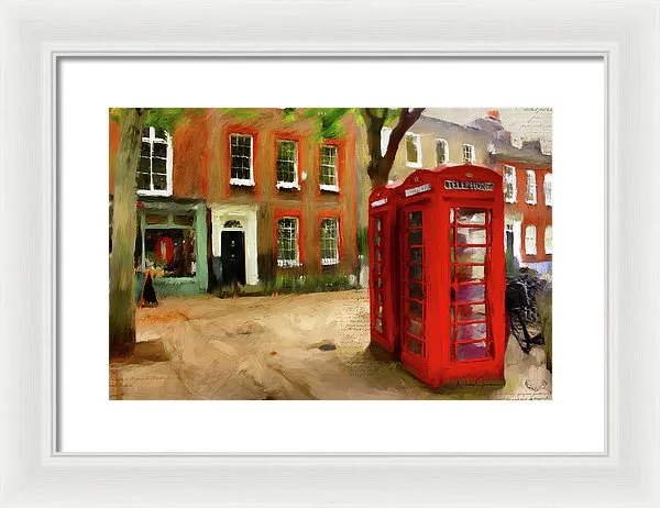 Village Green At Richmond - Framed Print