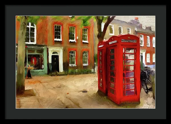 Village Green At Richmond - Framed Print