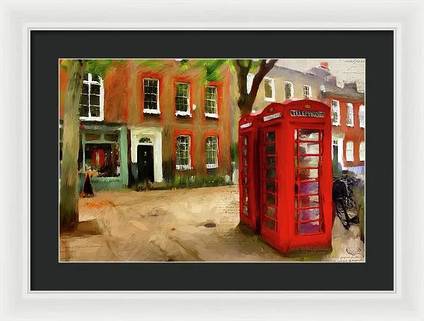Village Green At Richmond - Framed Print