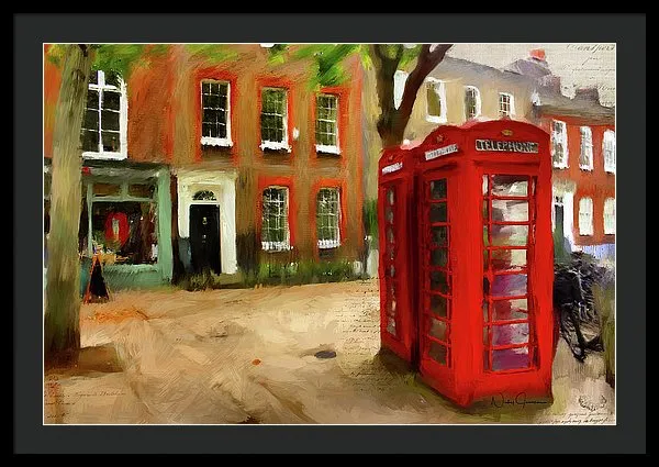 Village Green At Richmond - Framed Print