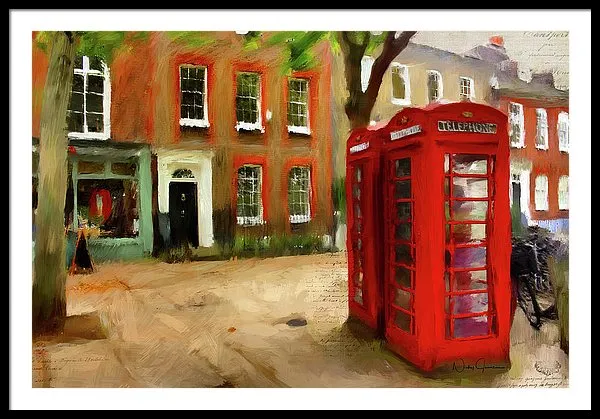 Village Green At Richmond - Framed Print