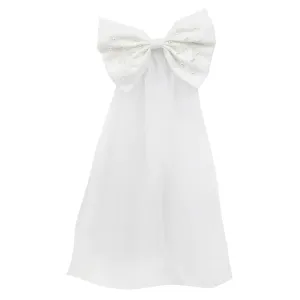 White Pearl Bow Tie Veil